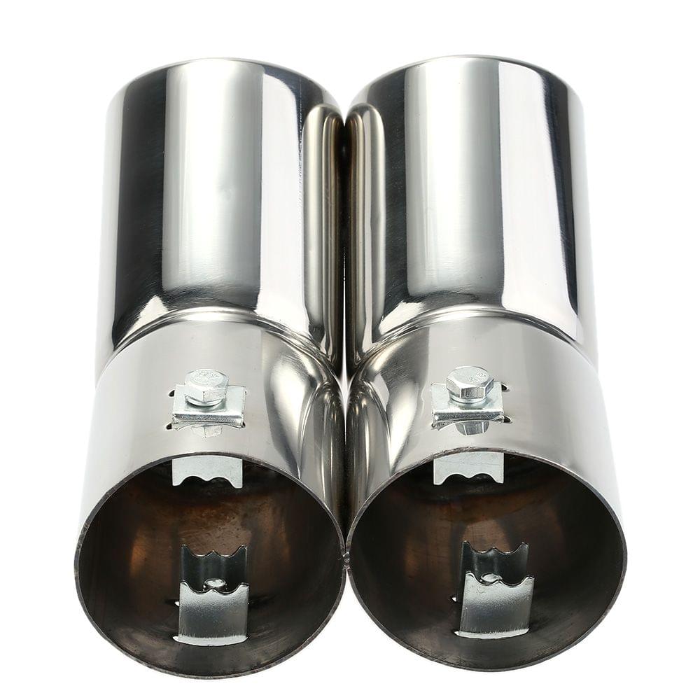 Dual Pipes Stainless Steel Exhaust Tail Pipes Muffler Tips