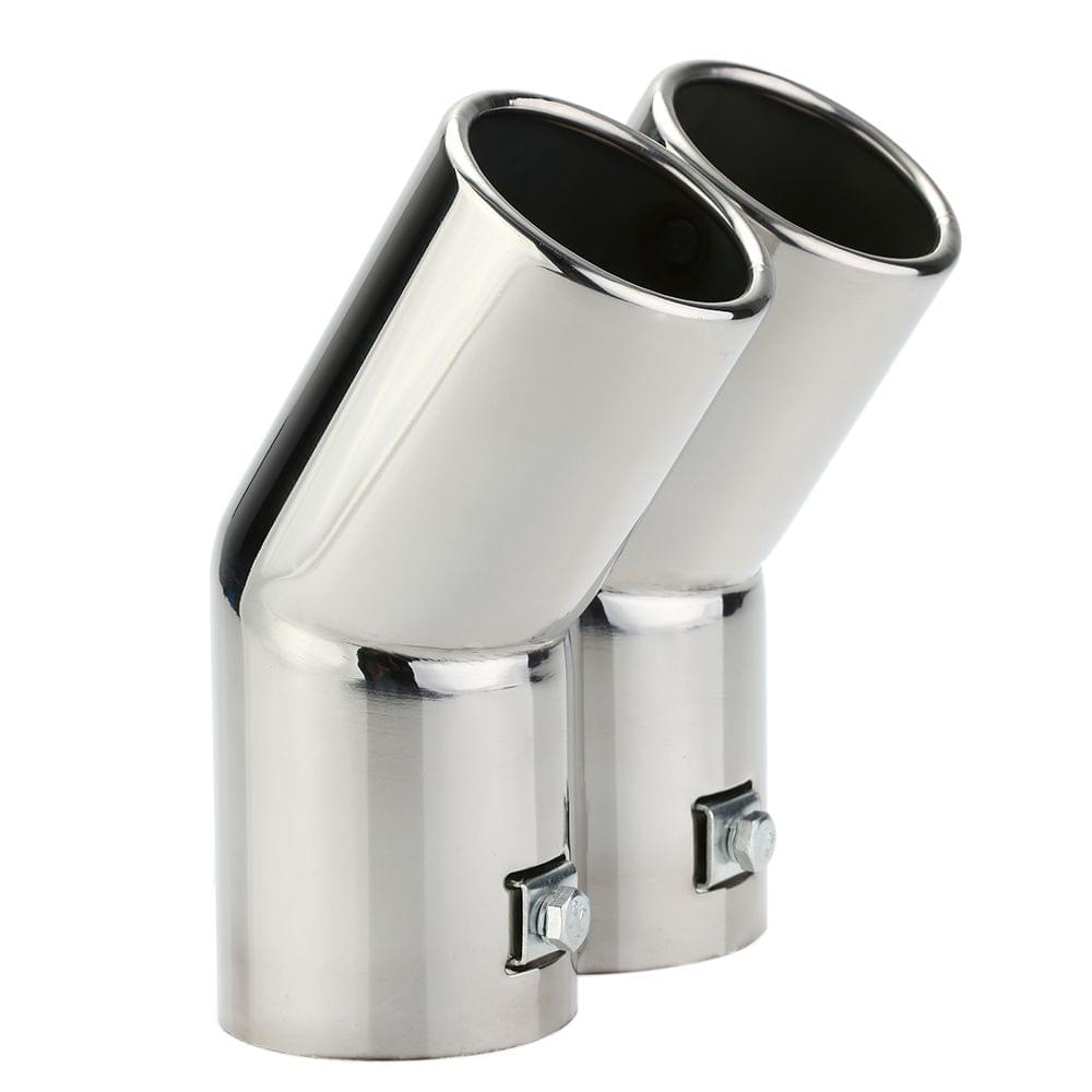 Dual Pipes Stainless Steel Exhaust Tail Pipes Muffler Tips
