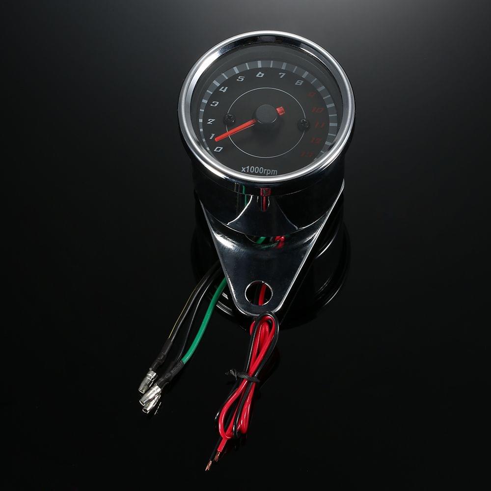 12V Universal Motorcycle Tachometer Meter LED Backlight 13K
