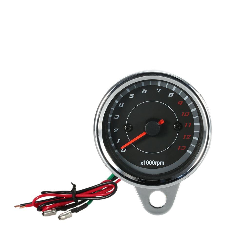 12V Universal Motorcycle Tachometer Meter LED Backlight 13K