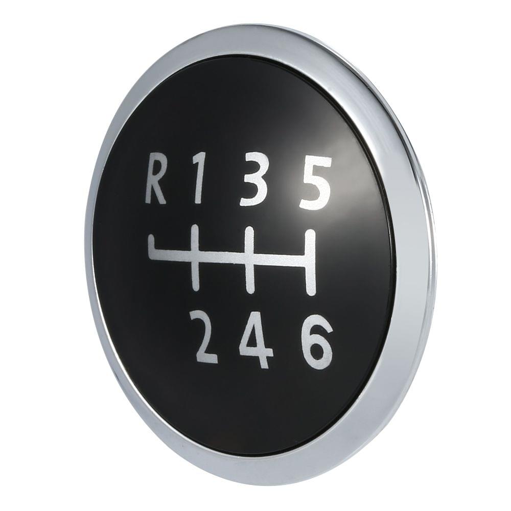 6 Speed Gear Knob Badge Emblem Cap Knob Cover Replacement