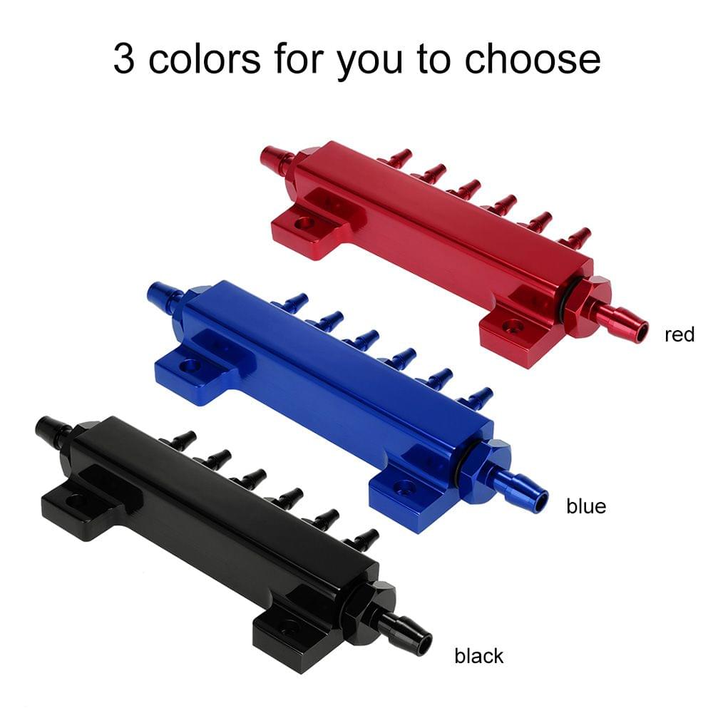 Aluminum Alloy Vacuum Manifold Kits 6 Port 1/8 NPT Turbo