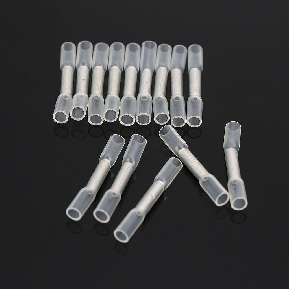 100 PCS 26-24 AWG Insulated Heat Shrink Butt Connectors