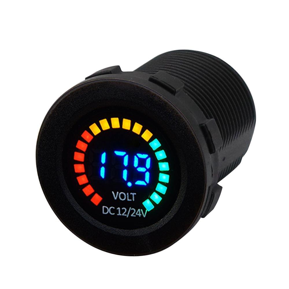 DC 12V Car Motorcycle Boat Digital LED Panel Voltage Display