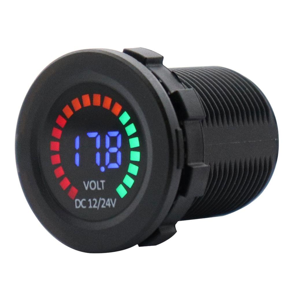 DC 12V Car Motorcycle Boat Digital LED Panel Voltage Display