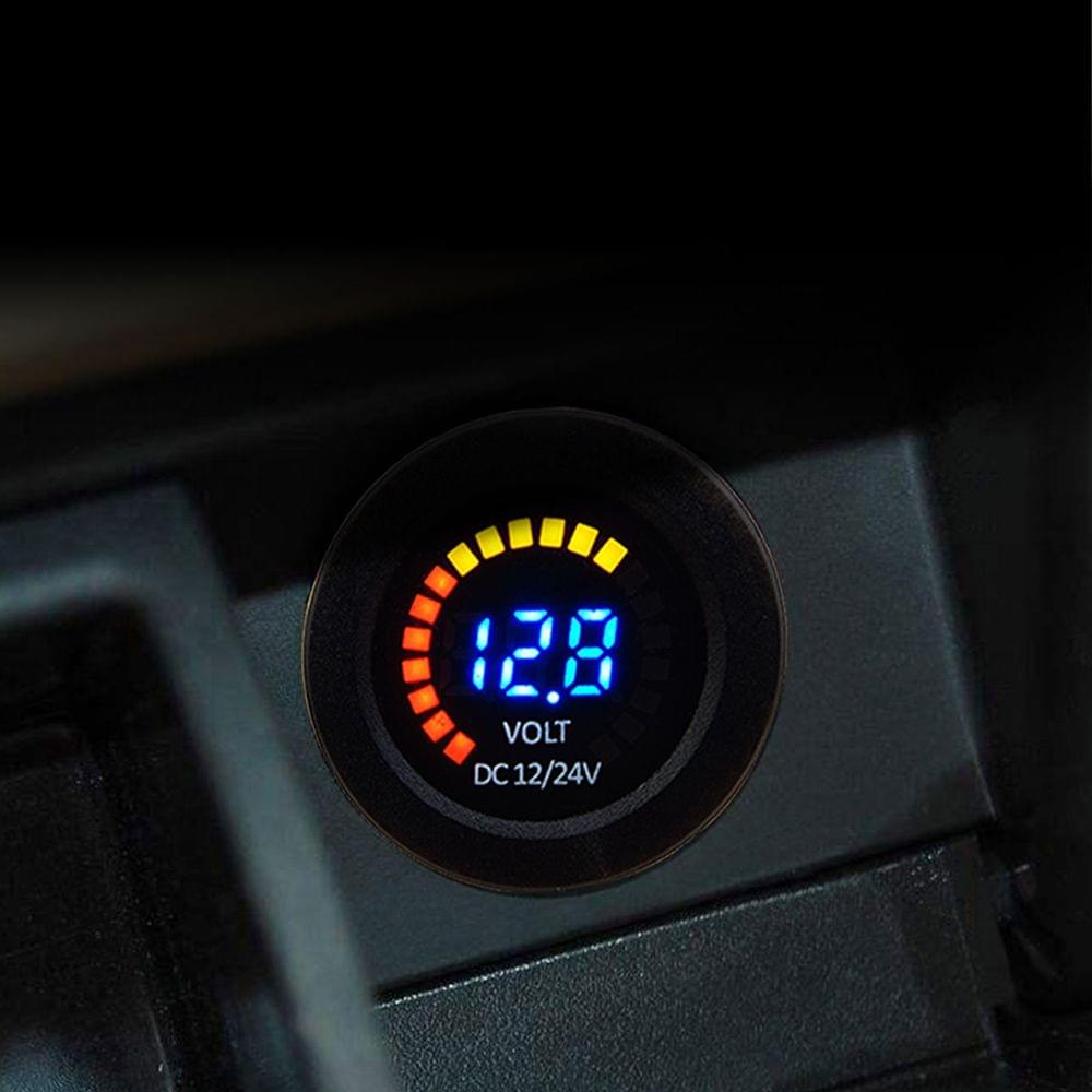 DC 12V Car Motorcycle Boat Digital LED Panel Voltage Display