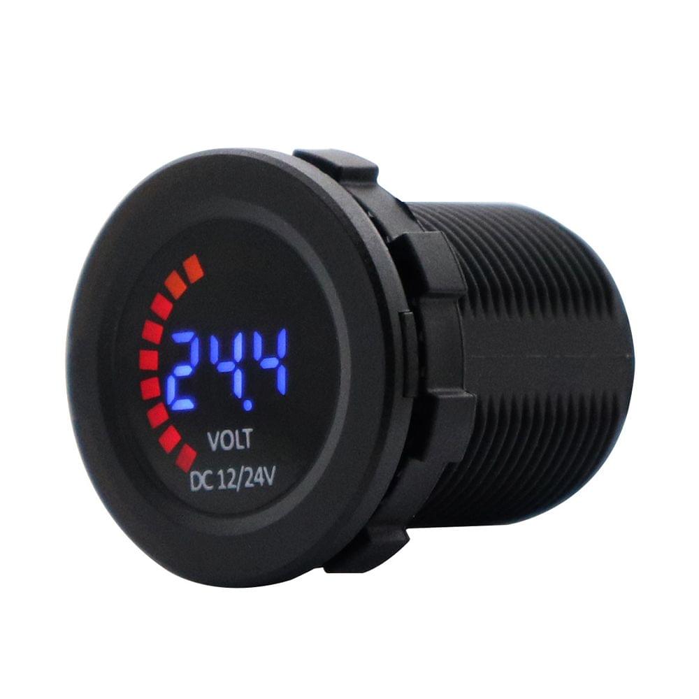 DC 12V Car Motorcycle Boat Digital LED Panel Voltage Display