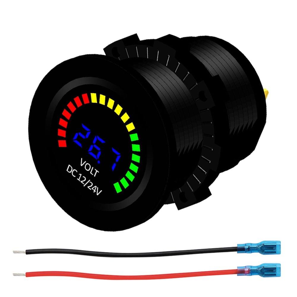 DC 12V Car Motorcycle Boat Digital LED Panel Voltage Display
