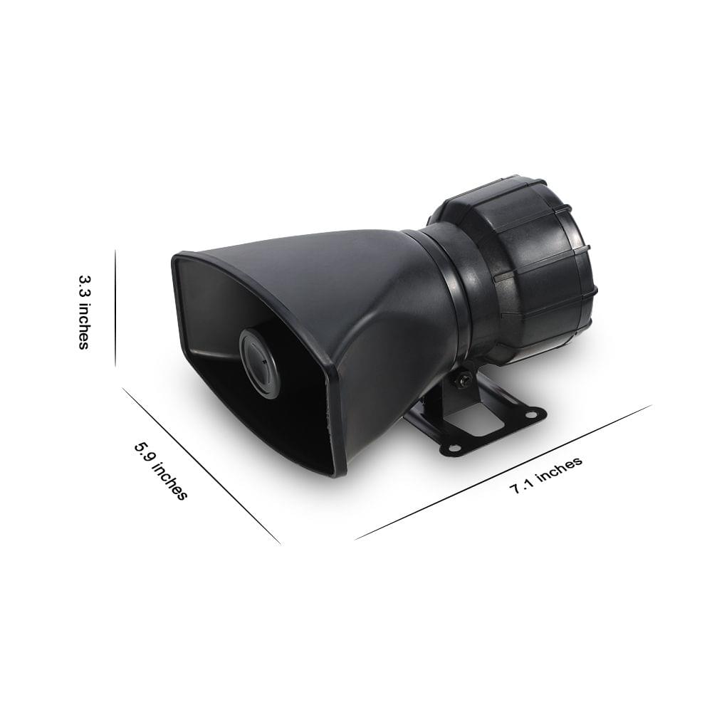 12V 60W 5 Sound Car Warning Alarm Police Fire Siren Horn