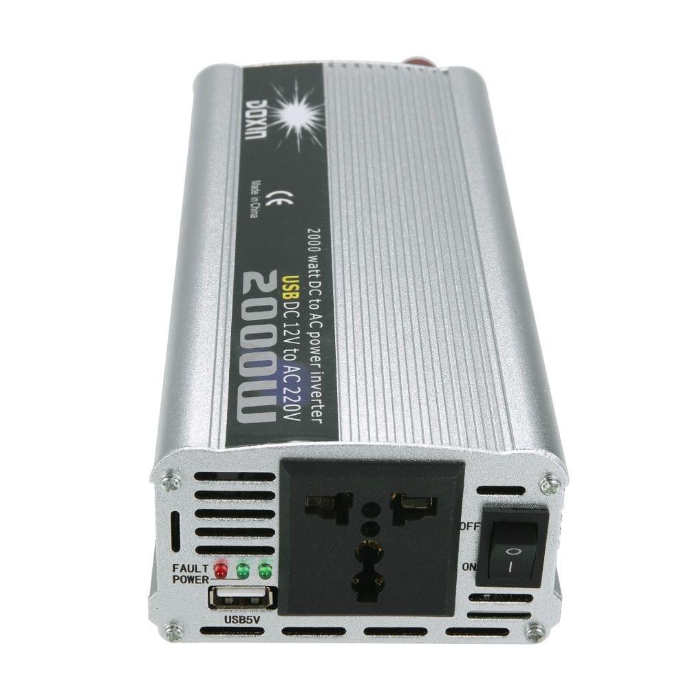 2000W WATT DC 12V to AC 220V Portable Car Power Inverter