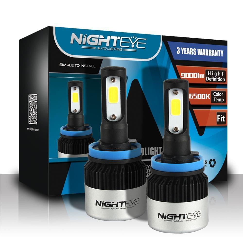 Nighteye 72W 9000LM H11 H9 H8 LED Light Headlight Driving - H11 H9 H8