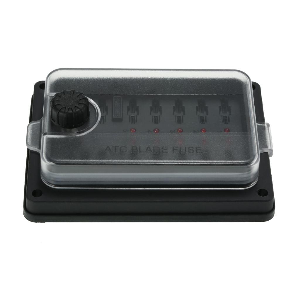 10 Way Waterproof Blade Fuse Box Holder with LED Indicator