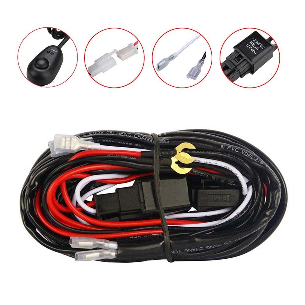 Professional Wiring Harness Kit Loom For LED Work Driving