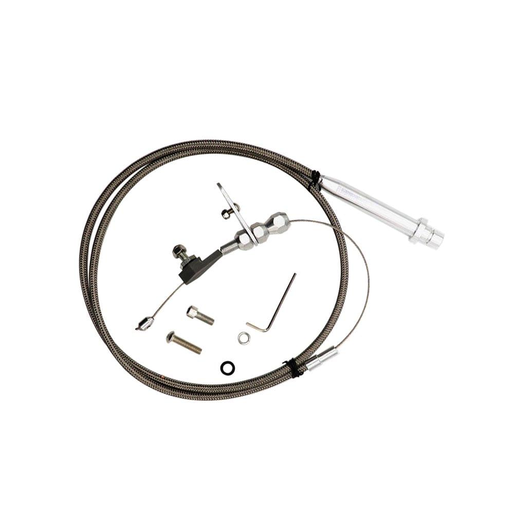 TH-350 Stainless Braided Transmission Kick Down Cable Detent