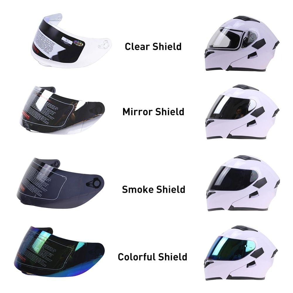 Anti-scratch Full Face Shield UV Motorcycle Helmet For 316