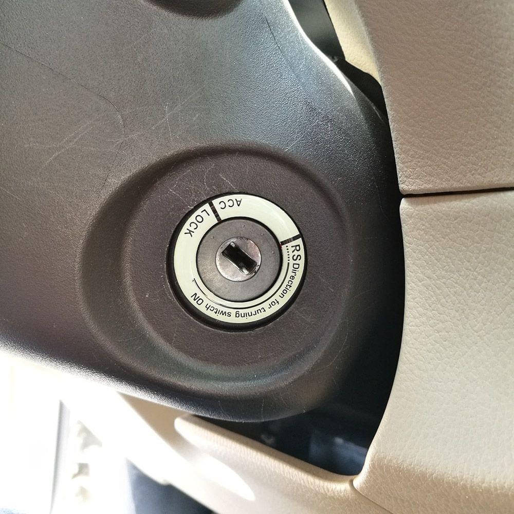 Car Ignition Switch Cover Luminous Key Ring Hole Cover