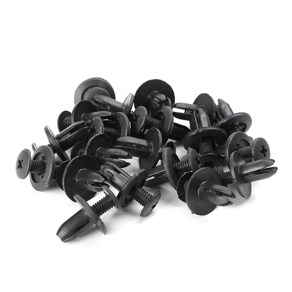 100Pcs Assorted Car Body Plastic Push Retainer Pin Rivet - 100pcs