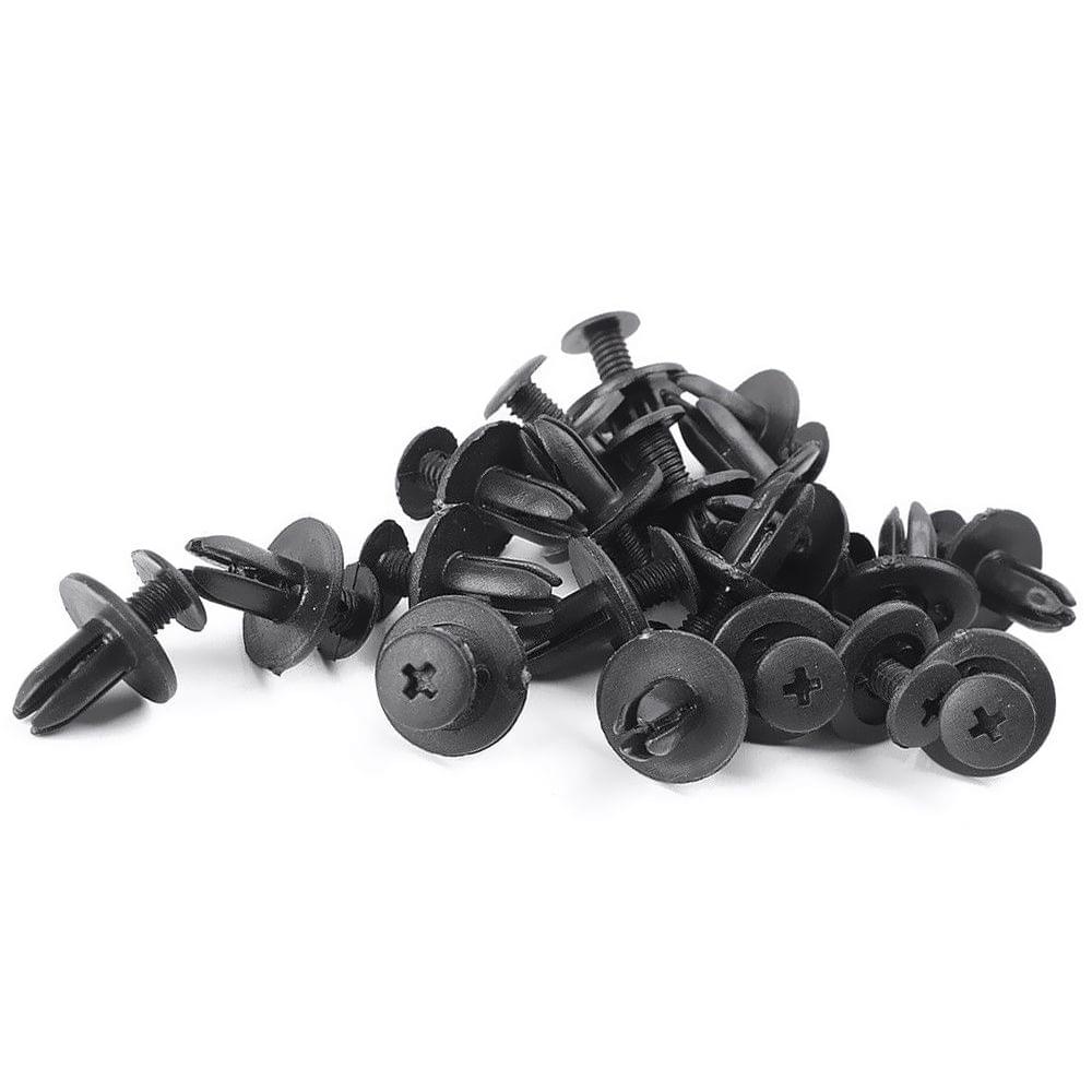 100Pcs Assorted Car Body Plastic Push Retainer Pin Rivet - 100pcs