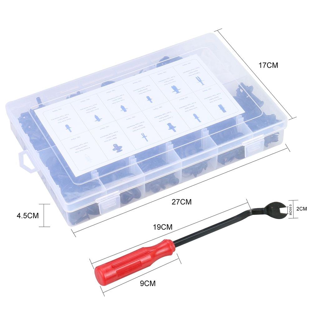 350Pcs Assorted Car Body Plastic Push Retainer Pin Rivet - 350pcs