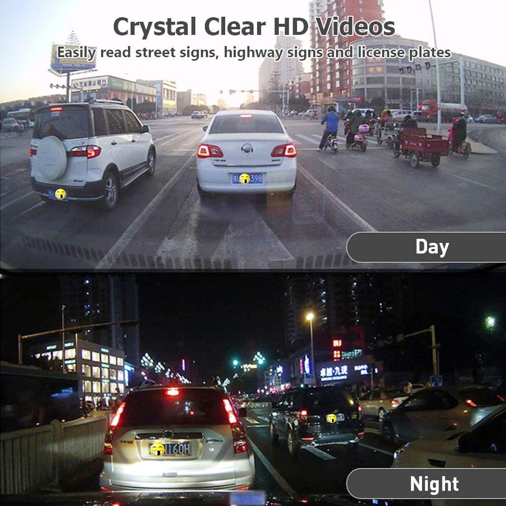 4.3'' HD Car DVR Dash Cam Video Camera Vehicle Driving - With rear view camera