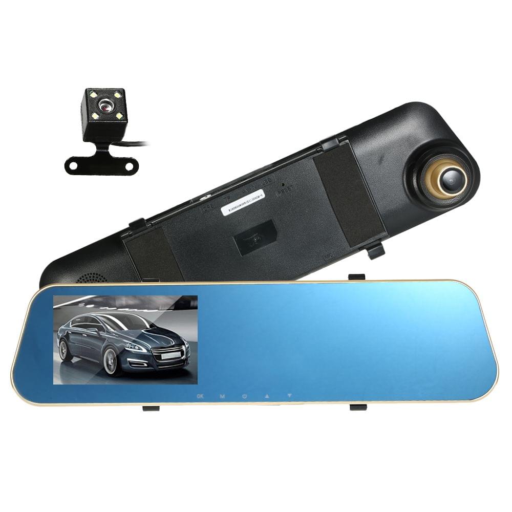 4.3'' HD Car DVR Dash Cam Video Camera Vehicle Driving - With rear view camera