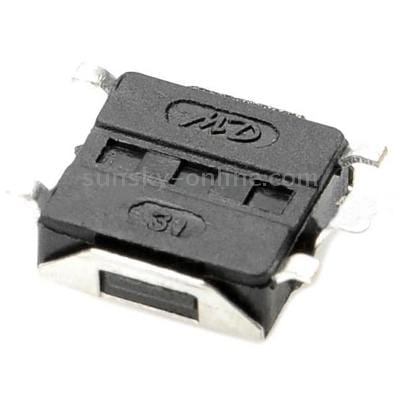 50 pcs DC 12V 50mA Mini Tact Switches, Size: 6 x 6 x 3.1mm