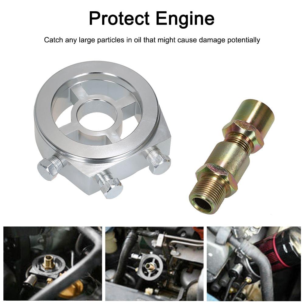 Universal Car Oil Filter Cooler Sandwich Plate Adapter for