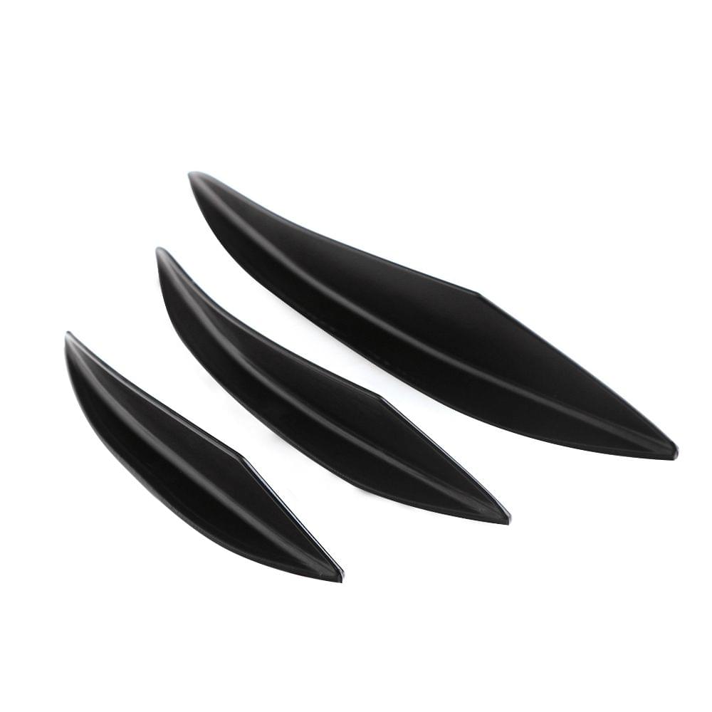Universal Car Body Kits Front Bumper Fin Splitter Spoiler