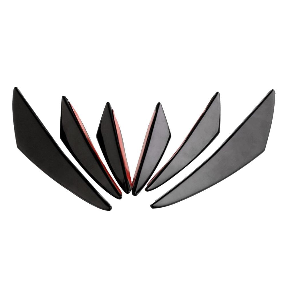 Universal Car Body Kits Front Bumper Fin Splitter Spoiler