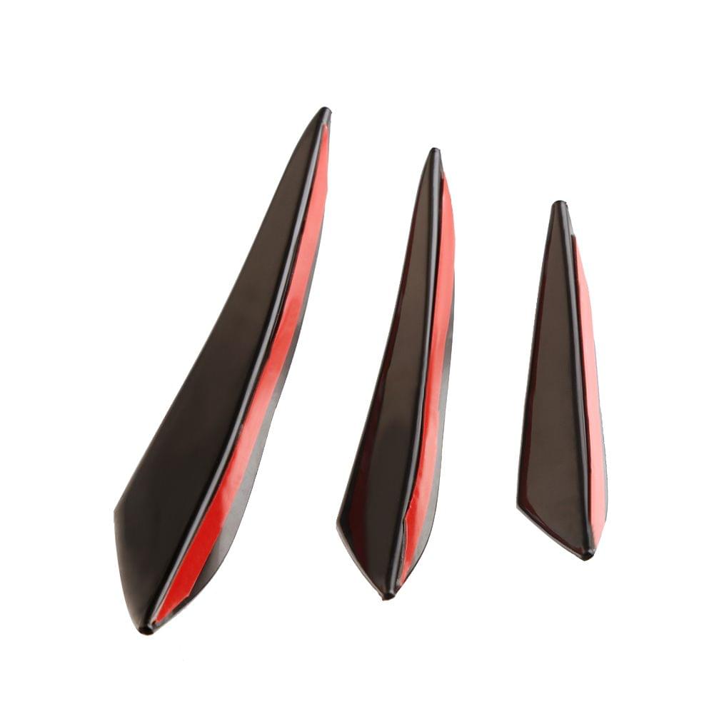 Universal Car Body Kits Front Bumper Fin Splitter Spoiler