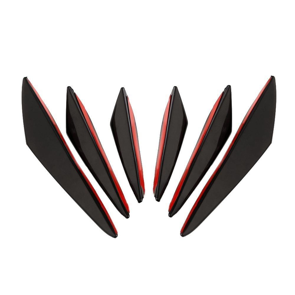 Universal Car Body Kits Front Bumper Fin Splitter Spoiler