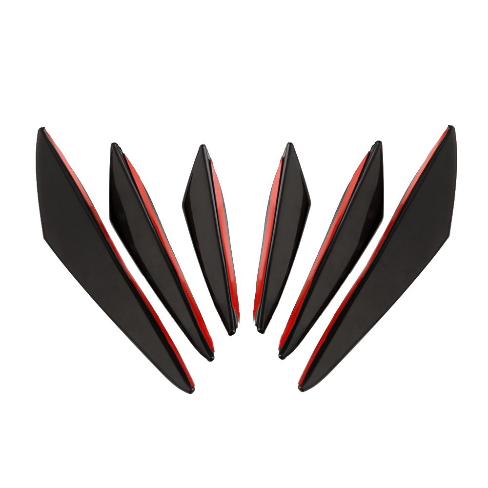 Universal Car Body Kits Front Bumper Fin Splitter Spoiler