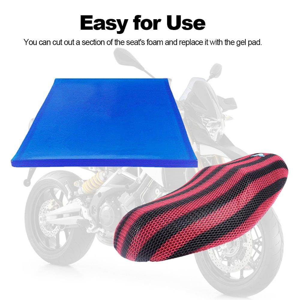 Motorcycle Seat Gel Pad Comfortable Soft Cool Cushion Shock - 25cm