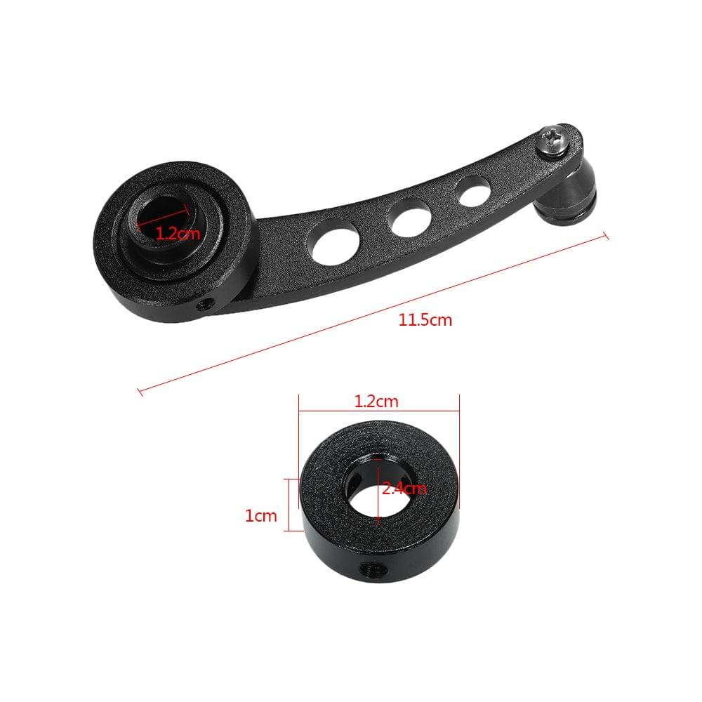 Universal Black Bullet Aluminum Window Crank Handle For Car