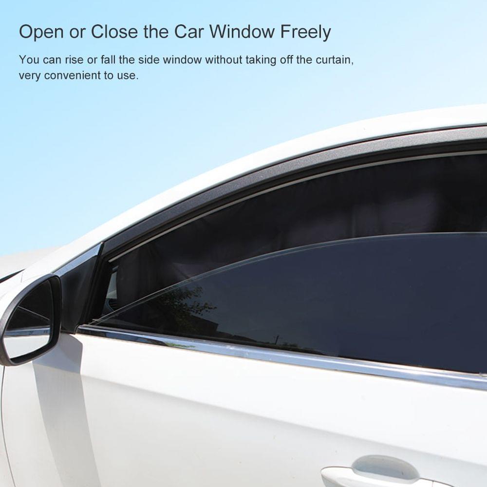 Cartoon Pattern Retractable Magnetic Car Sun Shade Universal - Style 2 & Front Right Side