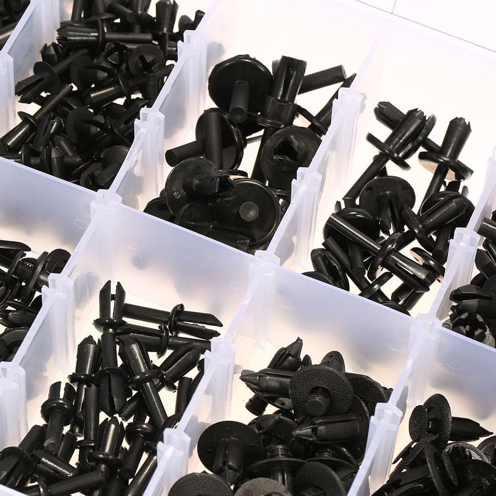 Auto Fastener Clips with Clips Removal Tool 350PCS 12 Sizes - with Clips Removal Tool