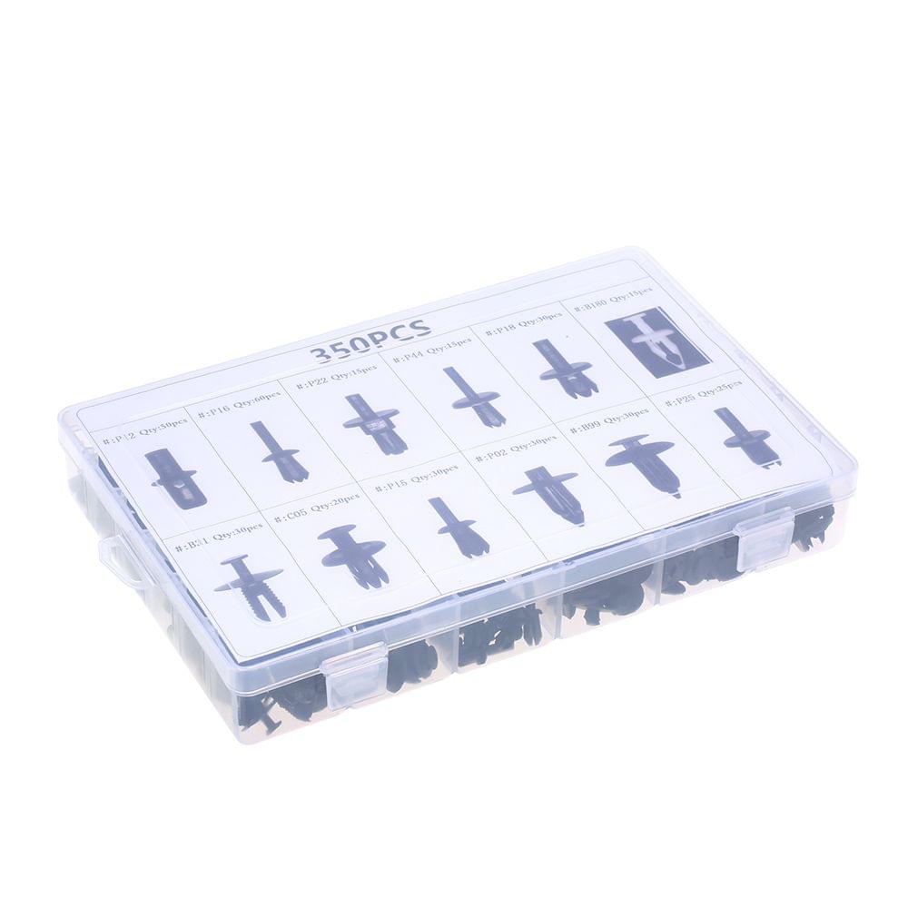 Auto Fastener Clips with Clips Removal Tool 350PCS 12 Sizes - with Clips Removal Tool