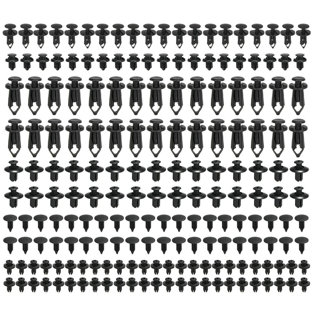 Auto Fastener Clips Plastic Fastener Rivet Clips 190Pcs 6