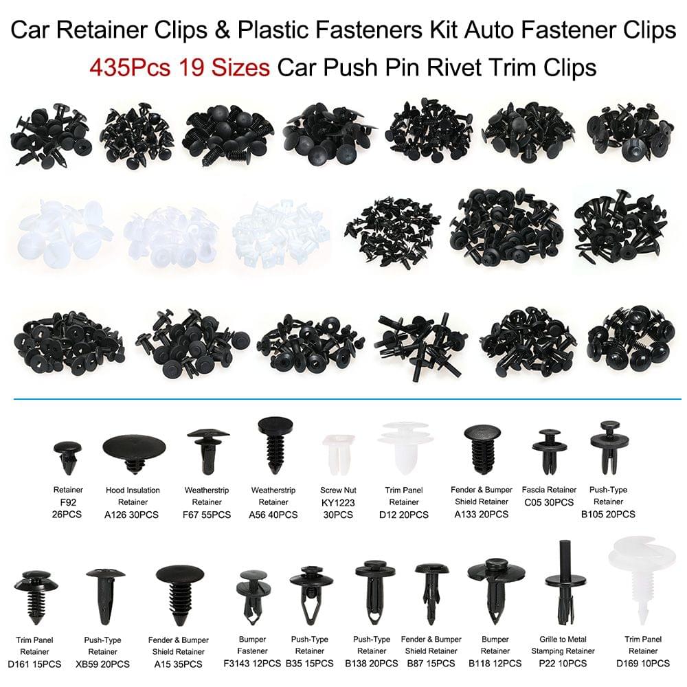 Car Retainer Clips & Plastic Fasteners Kit Auto Fastener