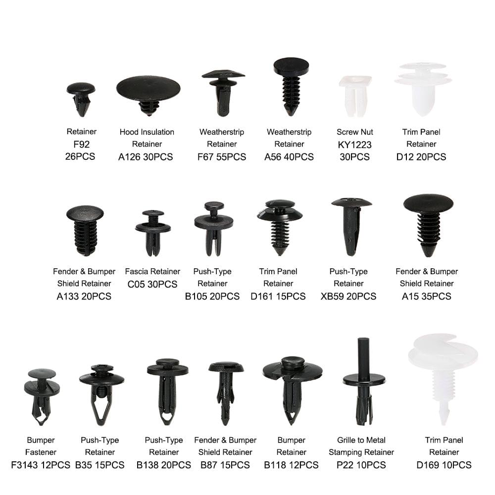 Car Retainer Clips & Plastic Fasteners Kit Auto Fastener