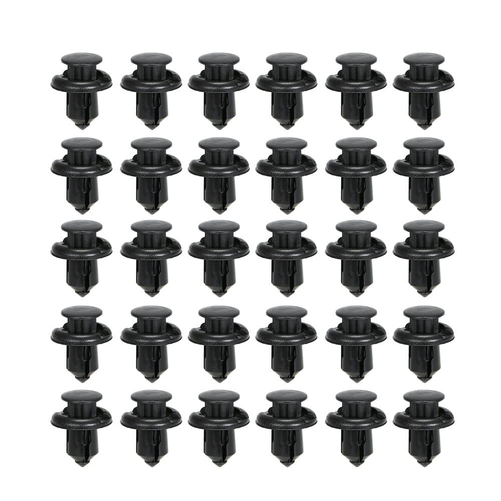 Nylon Bumper Push Fasteners Rivet Clips 90PCS 3 Size Screws