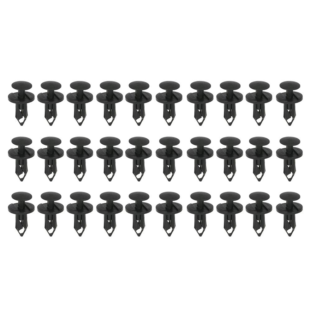 Nylon Bumper Push Fasteners Rivet Clips 90PCS 3 Size Screws