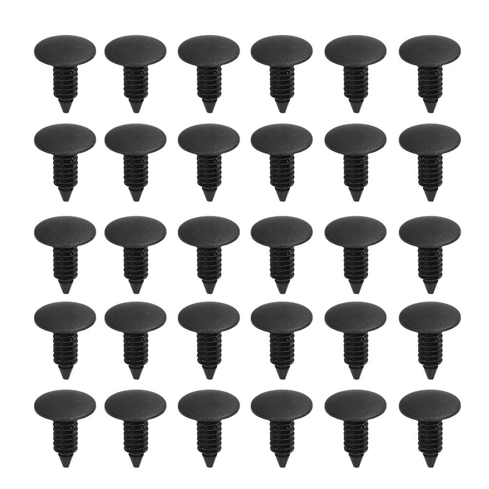 Nylon Bumper Push Fasteners Rivet Clips 90PCS 3 Size Screws