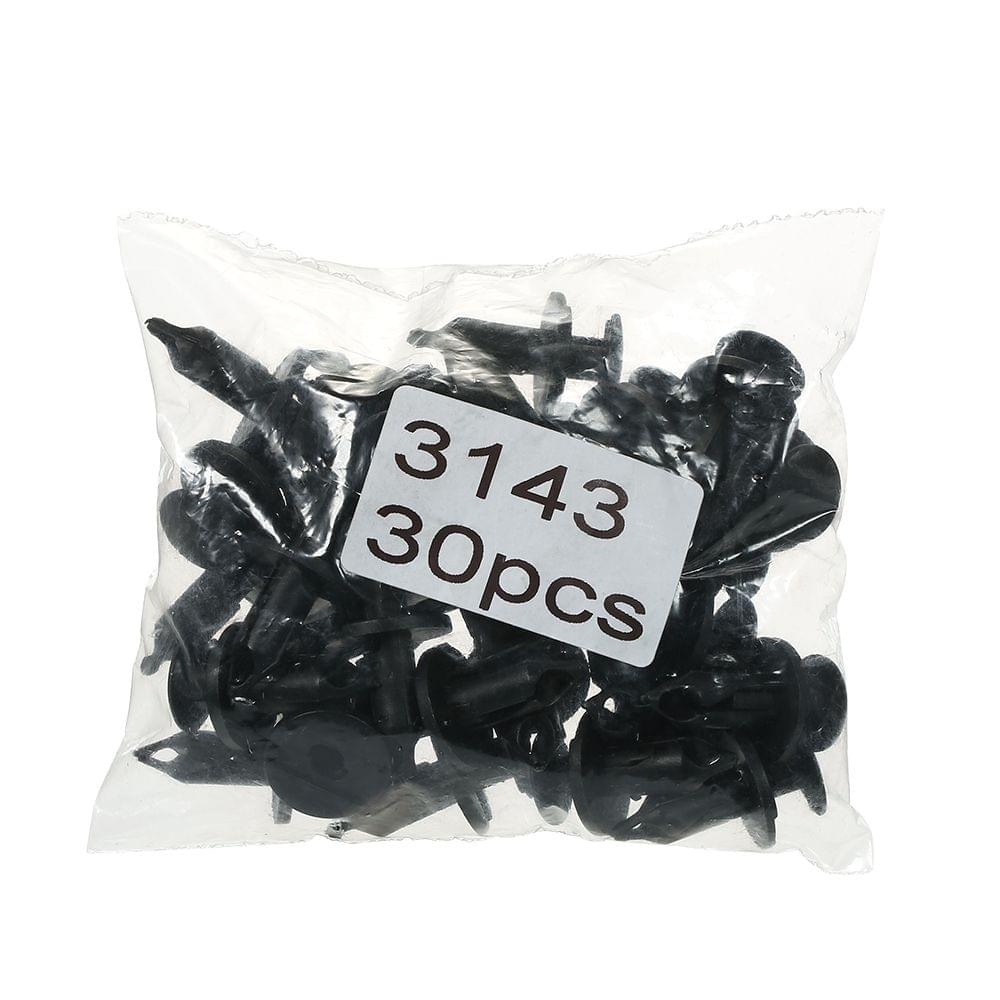 Nylon Bumper Fasteners Fender Rivet Clips 30PCS 8mm