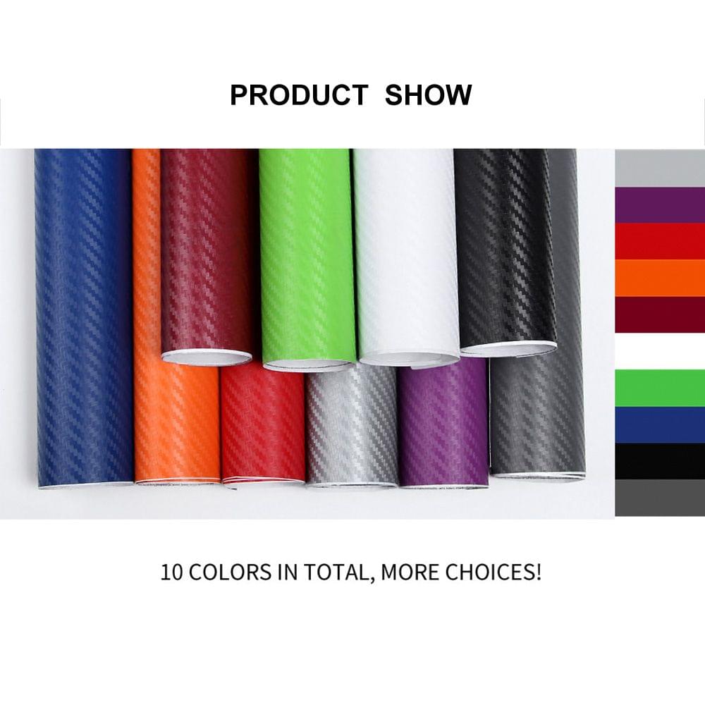 Waterproof Car Stickers 3D Car Carbon Fiber Vinyl Film Sheet