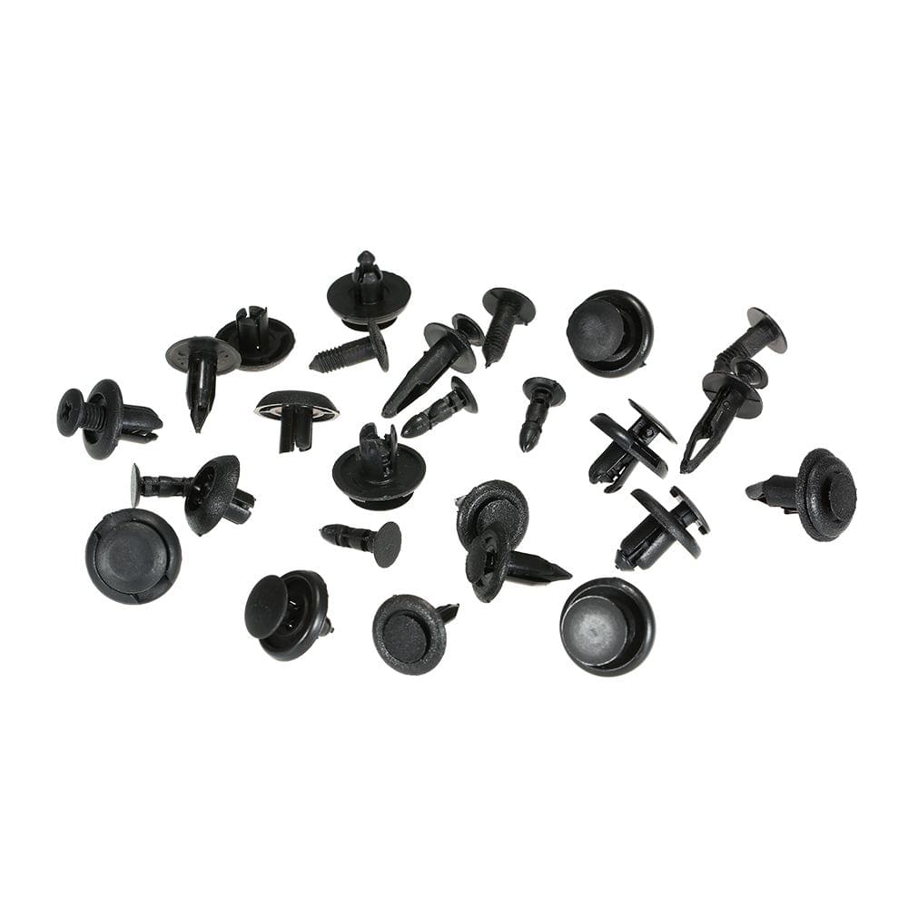 100Pcs Fastener Clips Trunk Screw Rivets Set Car Bumper