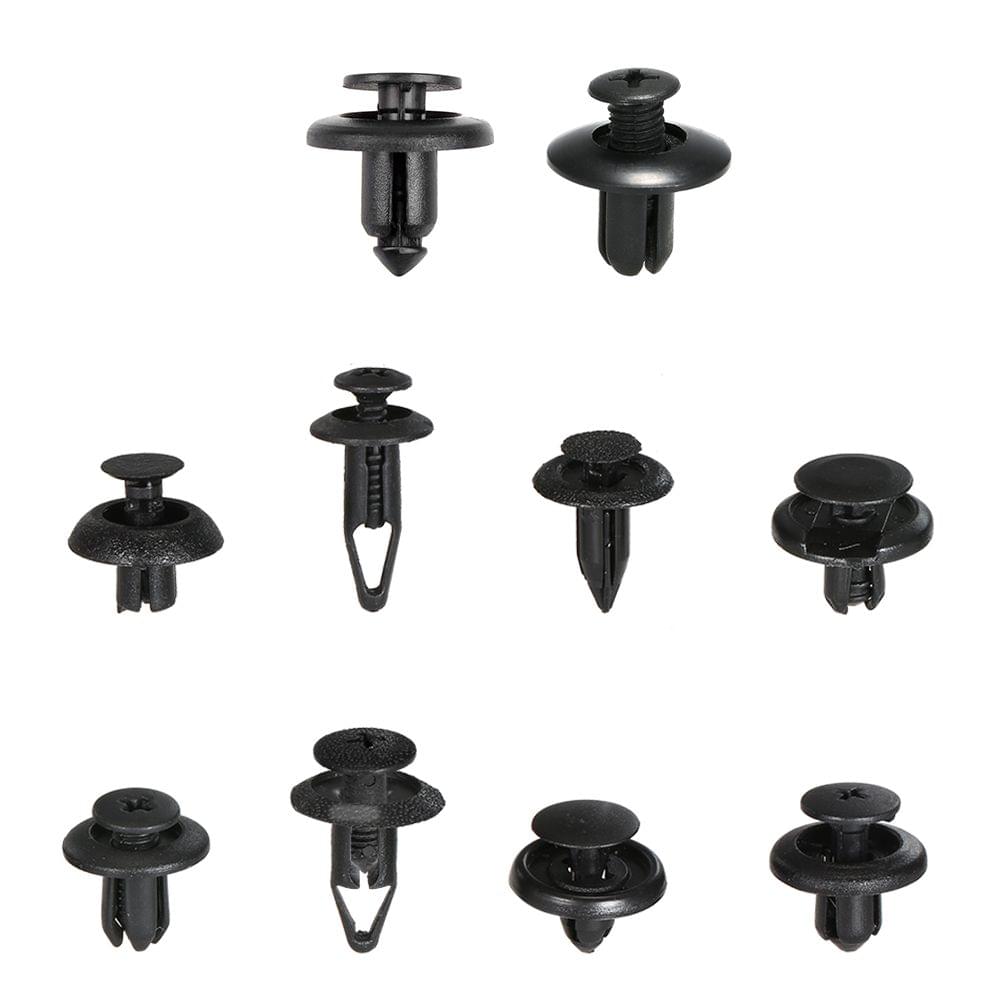 100Pcs Fastener Clips Trunk Screw Rivets Set Car Bumper