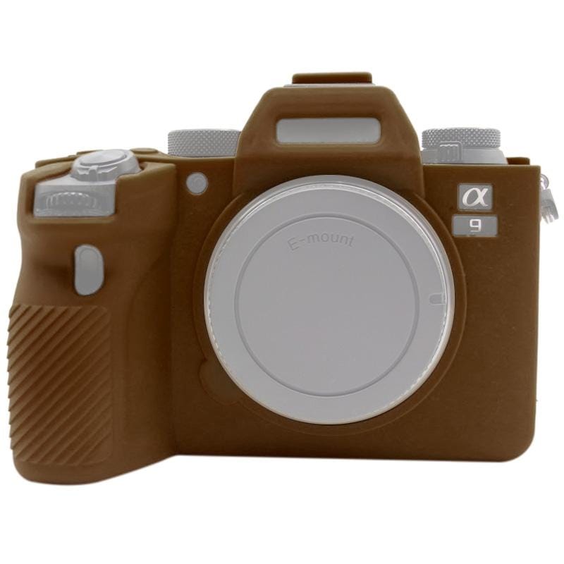 PULUZ Soft Silicone Protective Case for Sony ILCE-9M2/ Alpha 9 II / A92 (Coffee)