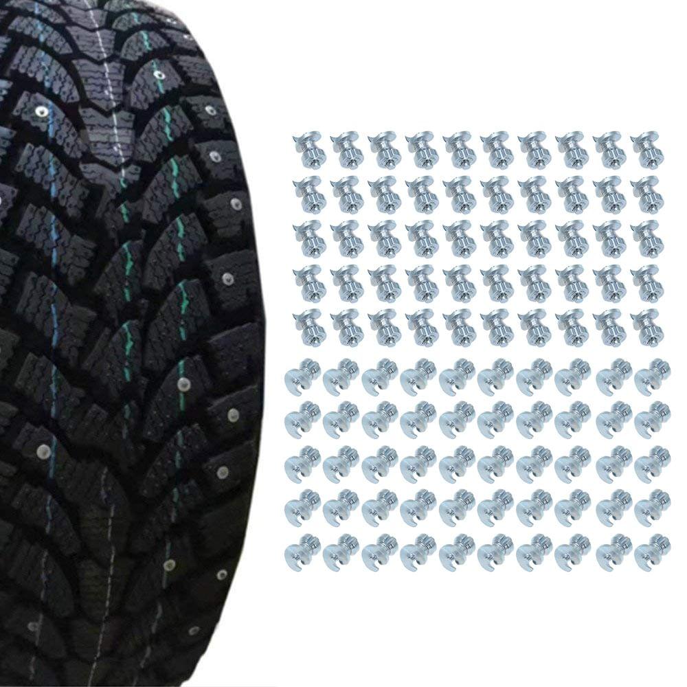 100Pcs Car Stud Screw Anti Slip Tire Screw Wheel Winter Snow