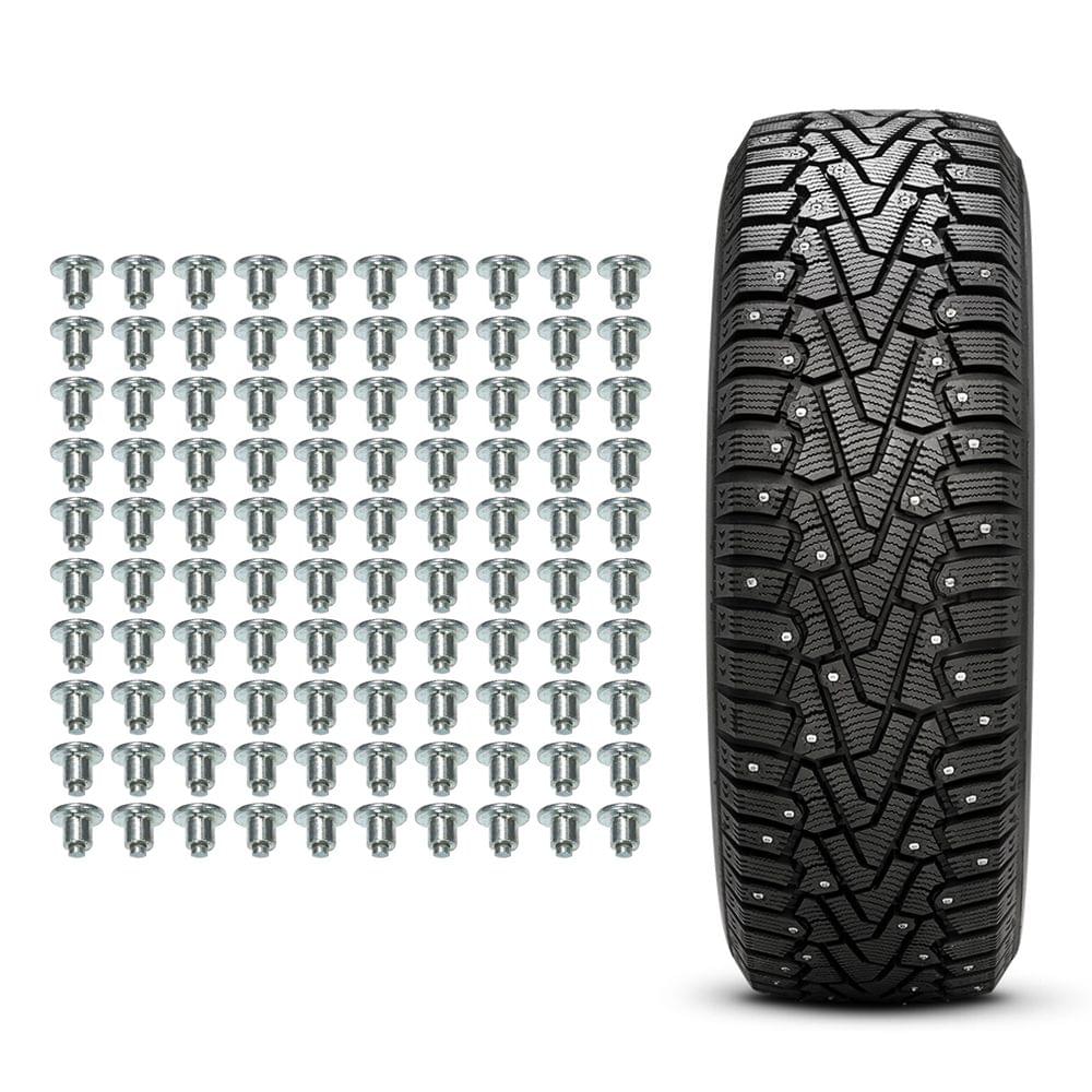 100Pcs Tire Studs for Holes Anti Slip Tire Screw Wheel